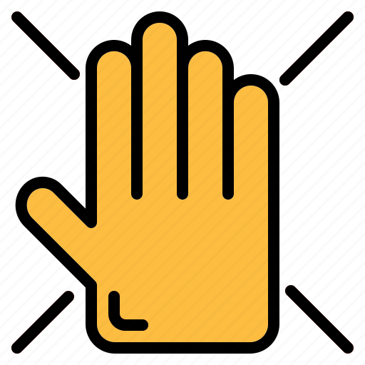 Gesture, hand, prohibited, prohibition, stop icon - Download on Iconfinder