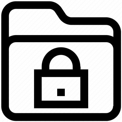 Encryption, files, folder, folder lock, lock, locked, safety icon - Download on Iconfinder
