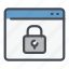 lock, padlock, password, protection, security, web, website 