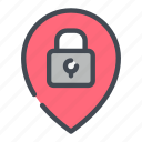 location, lock, padlock, password, position, protection, security