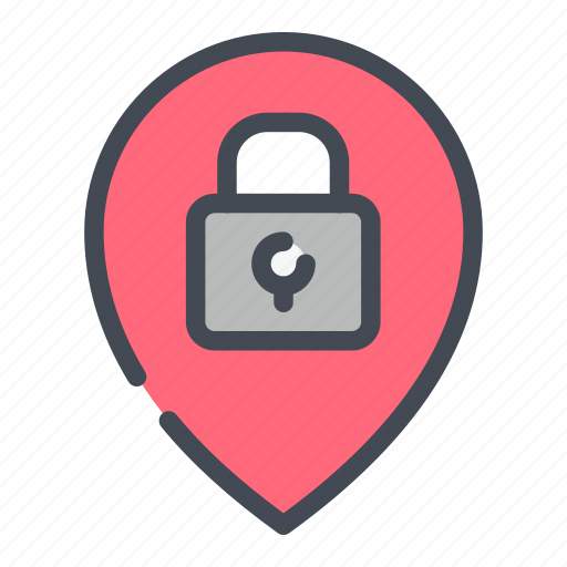 Location, lock, padlock, password, position, protection, security icon - Download on Iconfinder