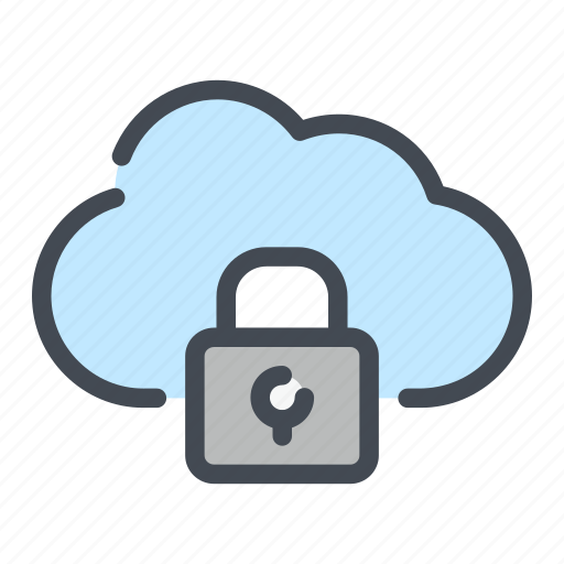 Cloud, lock, padlock, password, protection, security, service icon - Download on Iconfinder