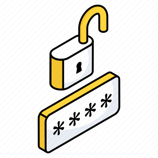 Encryption, password lock, padlock, latch, bolt icon - Download on Iconfinder