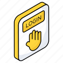 login, sign in, hand gesture, gesticulation, page login