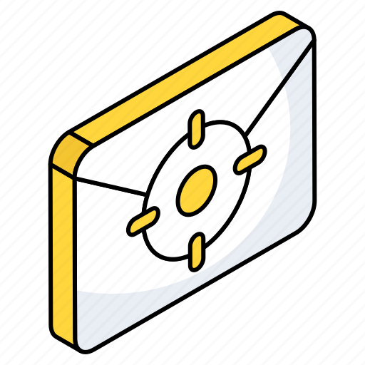 Mail target, mail goal, mail objective, targeted email, targeted letter icon - Download on Iconfinder