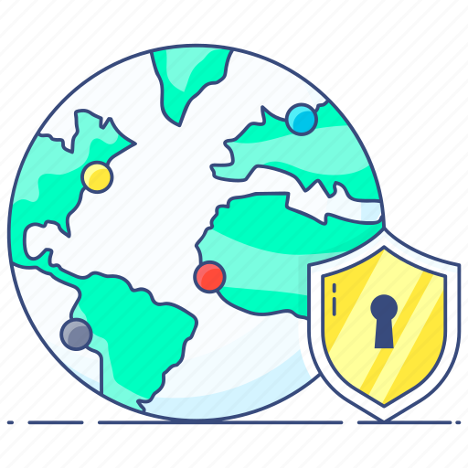 Global, security, global security, global protection, worldwide security, worldwide protection, international security icon - Download on Iconfinder