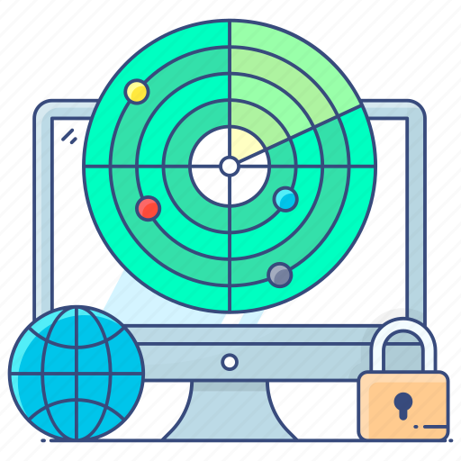 Radar, security, radar security, radar protection, cybersecurity, secure radar, sonar security icon - Download on Iconfinder