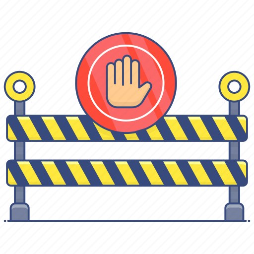 Road, barrier, road barricade, obstacle, road barrier, safety barrier icon - Download on Iconfinder