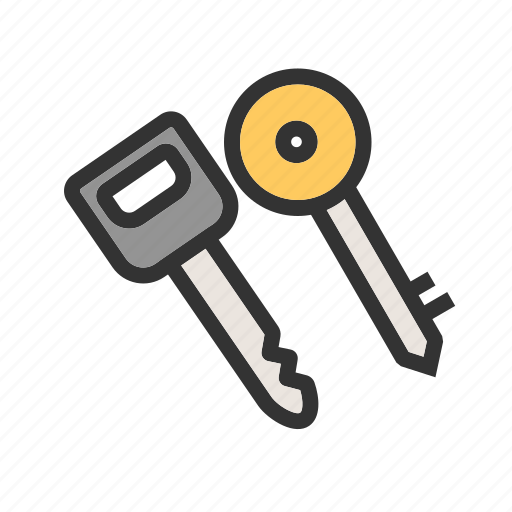 Car, door, key, keys, lock, metal, security icon - Download on Iconfinder