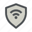 internet, network, protection, secure, security, shield, wifi 