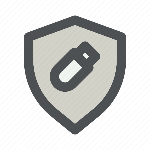 Antitheft, antivirus, data, protection, security, shield, usb icon - Download on Iconfinder