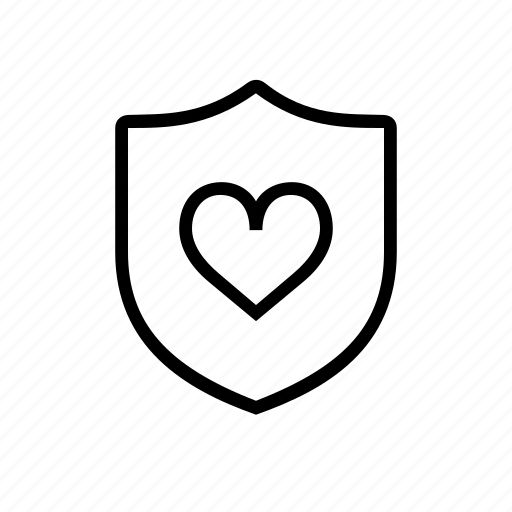 Heart, love, security, shield icon - Download on Iconfinder