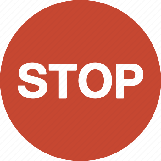Stop, abort, cancel, control, pause, terminate, danger icon - Download on Iconfinder