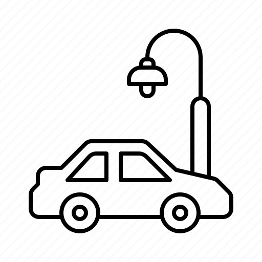 Car parking, car, parking, street, light, lamp, vehicle icon - Download on Iconfinder