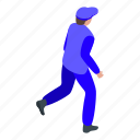 running, security, service, isometric