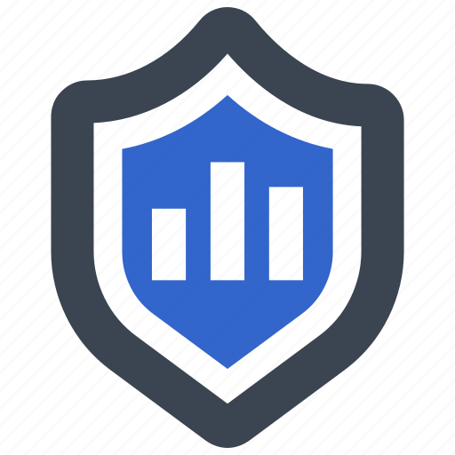 Chart, graph, statistics, analytics, defense, security, shield icon - Download on Iconfinder