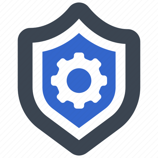 Options, configuration, setting, gear, defense, security, shield icon - Download on Iconfinder