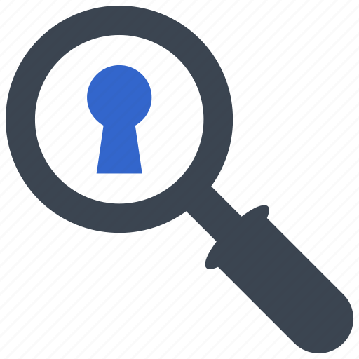 Lock, locked, security, secure, search, find, magnifier icon - Download on Iconfinder