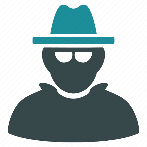 Detective, cia spy, fbi agent, hacker, hat, secret service, thief icon - Download on Iconfinder