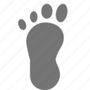 footprint, foot
