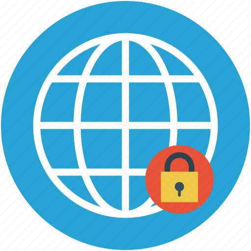 Globe and lock, globe with lock, international security, security concept, universal security, worldwide security icon - Download on Iconfinder