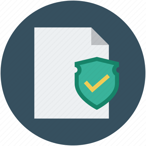 Data safety, paper and shield, paper with shield, safe documentation, safe file, safety concept, secure data icon - Download on Iconfinder