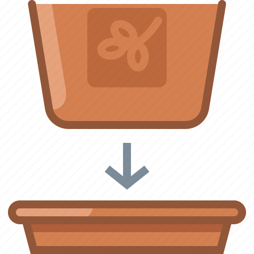 Dish, earthen, flowerpot, gardening, pot, seeding icon - Download on Iconfinder
