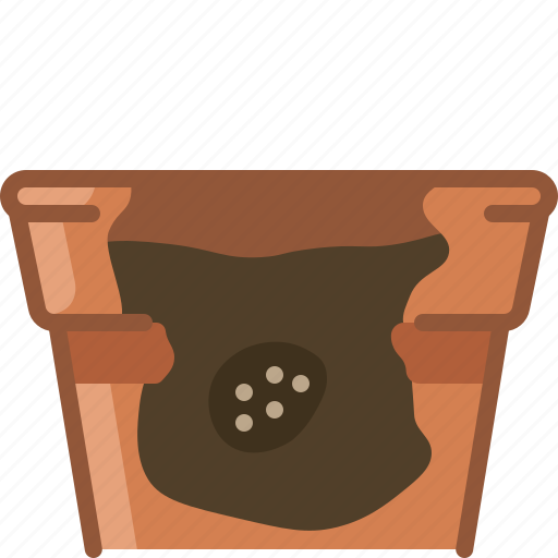 Earthen, flowerpot, growth, seeding, seeds, vegetation icon - Download on Iconfinder