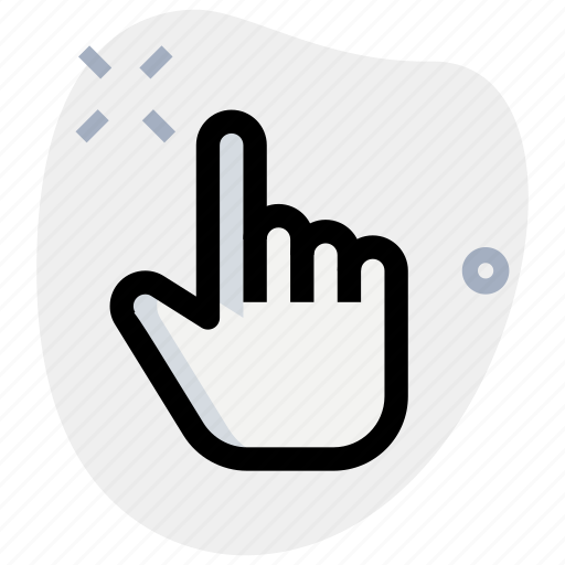 Hand, pointing, up, selection, cursors, interface essentials icon - Download on Iconfinder