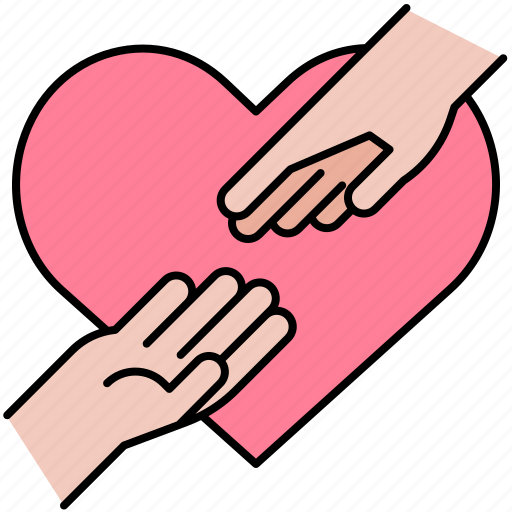 Reach, out, care, heart, love, charity, selfcare icon - Download on Iconfinder