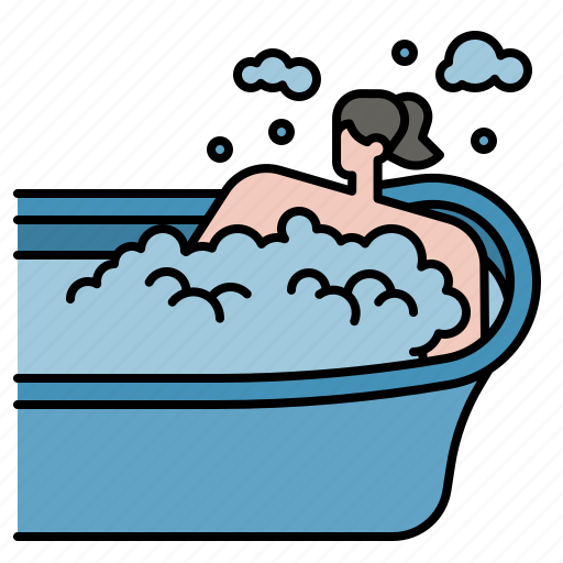 Warm, bath, hot, water, beauty, person icon - Download on Iconfinder