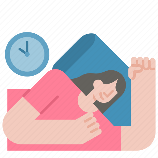 Sleep, rest, bed, clock, night, asleep, chill icon - Download on Iconfinder