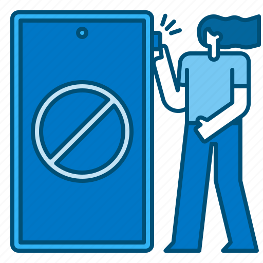 No, phone, prohibition, smartphone, cellphone, signaling, mobile icon - Download on Iconfinder