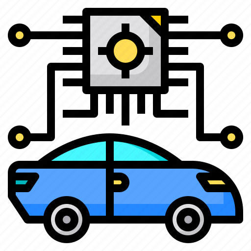 Ai, car, driving, robot, self, self driving, vehicle icon - Download on Iconfinder
