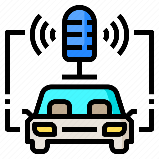 Car, driving, recognitoon, self, self driving, vehicle, voice icon - Download on Iconfinder