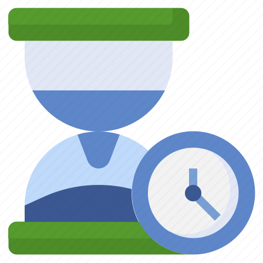 Hourglass, timing, management, settings, gear icon - Download on Iconfinder
