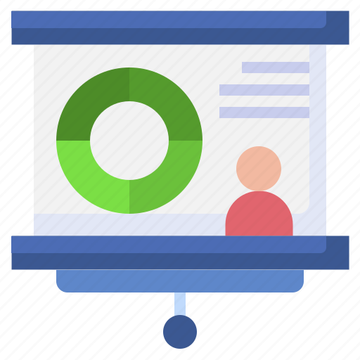 Presentation, analytics, data, graph, avatar icon - Download on Iconfinder
