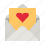 letter, love, romance, mail, heart 