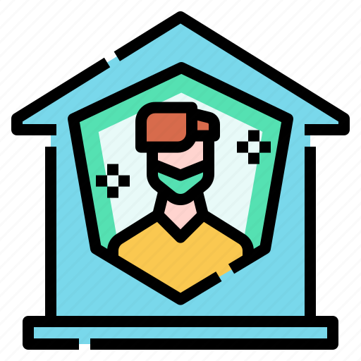 Covid, home, protection, quarantine, self, stay icon - Download on Iconfinder