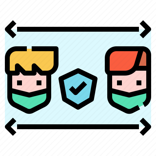Covid, distance, healthcare, protection, self, social icon - Download on Iconfinder