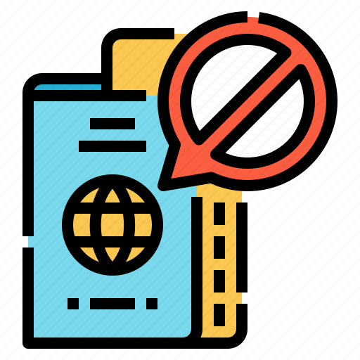 Banned, forbidden, id, identity, passport, protection, self icon - Download on Iconfinder