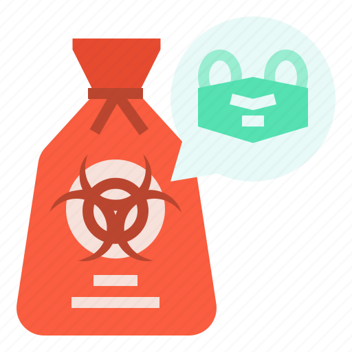 Bag, biohazard, covid, garbage, protection, virus, waste icon - Download on Iconfinder