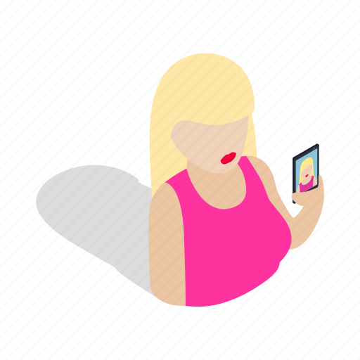 Isometric, mobile, phone, photo, portrait, selfie, smartphone icon - Download on Iconfinder