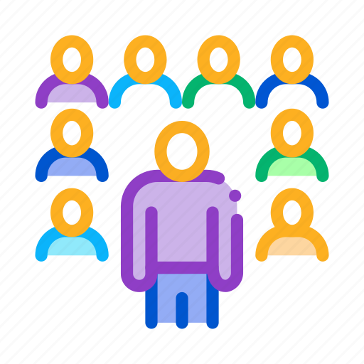 Audience, before, communication, meeting, room, speaker, standing icon - Download on Iconfinder