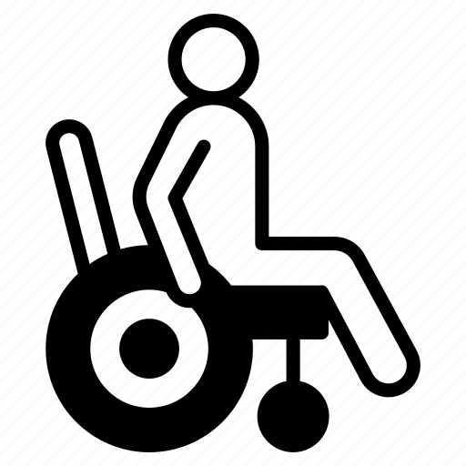 Wheel, chair, pushchair, disabled, ambulant, senior, citizen icon - Download on Iconfinder
