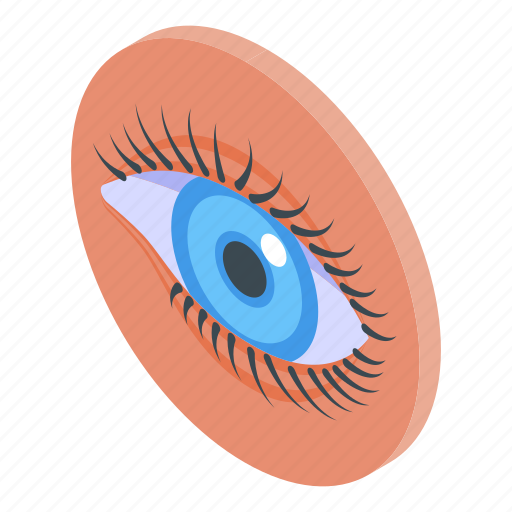 Eye, vision, isometric icon - Download on Iconfinder