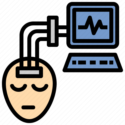 Brain, eeg, interpretation, neuro, sensor icon - Download on Iconfinder