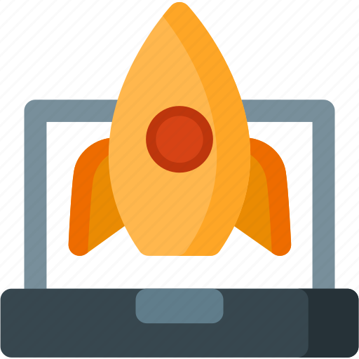Launch, laptop, rocket, space, spaceship, start, startup icon - Download on Iconfinder
