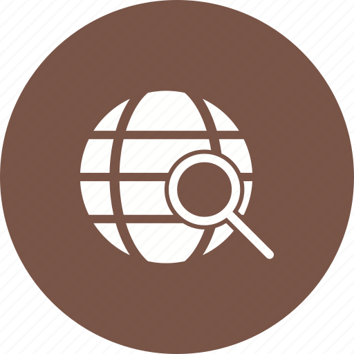 Find, global, globe, magnifying, search, sign, world icon - Download on Iconfinder