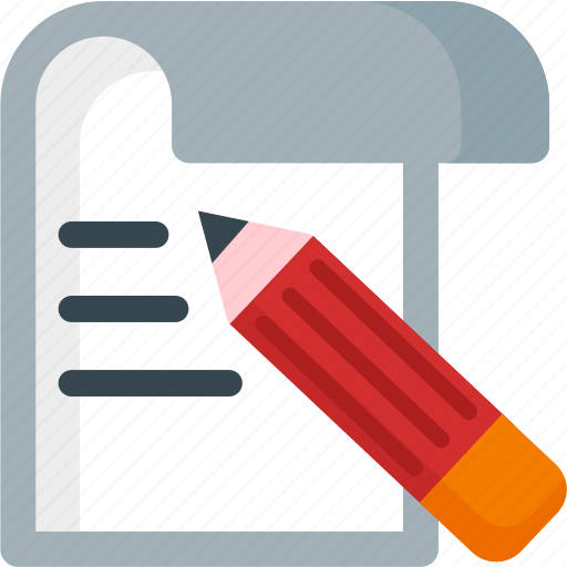 Content, editing, page, paper, pencil, sheet, write icon - Download on Iconfinder